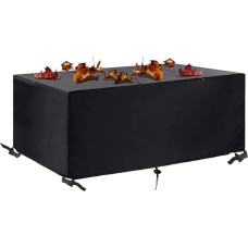 Abdeckung Loungemöbel Winterfest 290x180 Gartenmöbel Winterfest,Wasserdichte Schutzhülle Gartentisch,Paletten Möbel Abdeckung Schwarz Für Gartenmöbel,Waterproof Anti-UV, Rattanmöbel 290x180x54cm/LxBxH