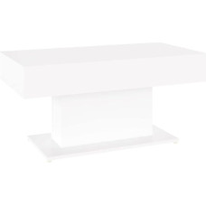 vidaXL Kavos staliukas Paprastas šoninis staliukas Svetainės staliukas Kavos staliukas Sofos staliukas Arbatos staliukas Svetainės staliukas Baltas 96 x 50 x 45 cm Medienos medžiaga
