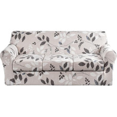 KRFOONN Stretch Sofa sofos užvalkalai 3 pagalvėms, atspausdintas sofos užvalkalas su 3 atskirais sėdynių pagalvėlių užvalkalais, skalbiami sofos užvalkalai, baldų apsauga naminiams gyvūnams vaikams (sofa, 50)