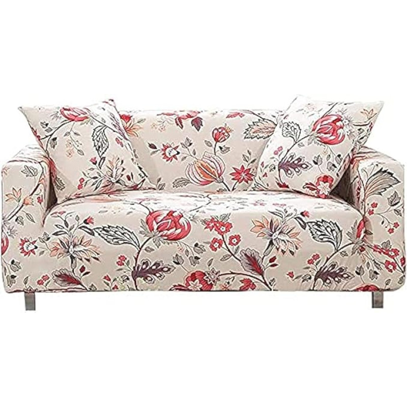 Spausdintas sofos dangtelis Stretch Sofa Cover Patterned Loveseat Apsauginiai dangteliai 2-viečių pagalvėlių sofos meilės sėdynių rinkinys QAN (2-viečių / Loveseat)
