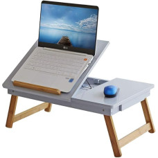 Klappbarer Laptop-Schreibtisch aus massivem Holz, für Studentenwohnheim, Bett, Schreibtisch, faules Leseständer, kompakt, Heimbüro, Möbel, multifunktional, Arbeitszimmertisch