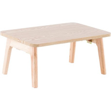 Klappbarer Beistelltisch für kleine Räume, 60/80 cm niedriger Holztisch, klappbarer Couchtisch, tragbarer Computertisch, Arbeitsplatz für Büro und Zuhause, einfache Montage, rechteckig (Größ