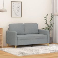 Minkštasuolis 359470 2 vietų sofa sofa 2 vietų minkštasuoliai gyvenamajam kambariui Sofa minkštasuoliai šviesiai pilka 120 cm audinys