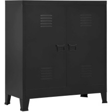Pramoninė sandėliavimo spinta juoda 90 x 40 x 100 cm Sandėliavimo šlaitai Sodo spinta Sandėliavimo spinta Highboard spinta Plieninė spinta