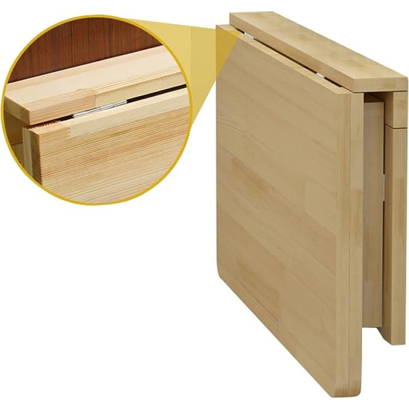 Klapptisch Platzsparender, an der Wand montierter Klapptisch. Mehrzweck-Schreibtisch und Werkbank mit Klappblatt für kleine Räume, Küche und Home Office. Kompakte 90 × 60 cm (35