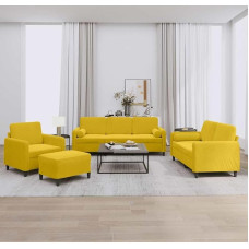 3-TLG. Sofagarnitur Samt Hellgrau mit weichem Samtstoff und robustem Gestell für EIN bequemes Sitzerlebnis, Sofa Garnitur 3-TLG. Hellgrau Samt, Sofa Samtstoff