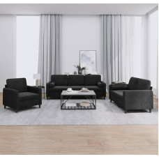 3-TLG. Sofagarnitur Samt Hellgrau mit weichem Samtstoff und robustem Gestell für EIN bequemes Sitzerlebnis, Sofagarnitur Samt Hellgrau 3-TLG., Sofa Garnitur Samtstoff Sofa