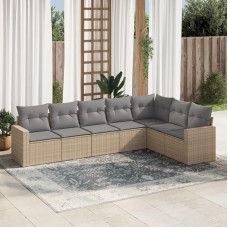 Balkon möbel gartenlounge Lauko Garten Lounge Lounge möbel outdoorGartensofa ohne Armlehnen mit Kissen und HockernGeeignet für Schlafzimmer