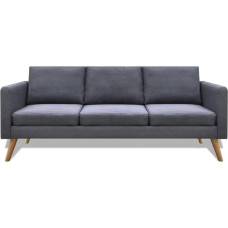 Makastle 3 Seater Sofa Fabric Sofa with Back Cushion and Seat Cushion, Kitchen Sofa Upholstered Sofa, Small Sofa Lounge Sofa Seating Furniture, Upholstered Furniture, Living Room Sofa for Living Room, Kitchen, 168 x 70 x 73 cm