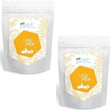 Bunny Nature goVet UROplex | Dviguba pakuotė | 2 x 325 g | Papildomas pašaras smulkiems gyvūnams | Be cukraus, priedų, skonio stipriklių ir dažiklių | Palaiko šlapimo funkciją