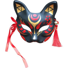 YangYong Japonijos lapės kaukė Kitsune kaukės tradicinės Kabuki katės kostiumas gyvūnų Cosplay šalis