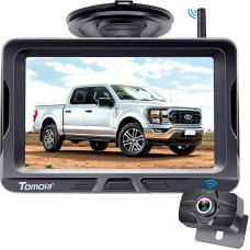 Belaidė atbulinės eigos kamera 5 colių monitorius HD 1080P 