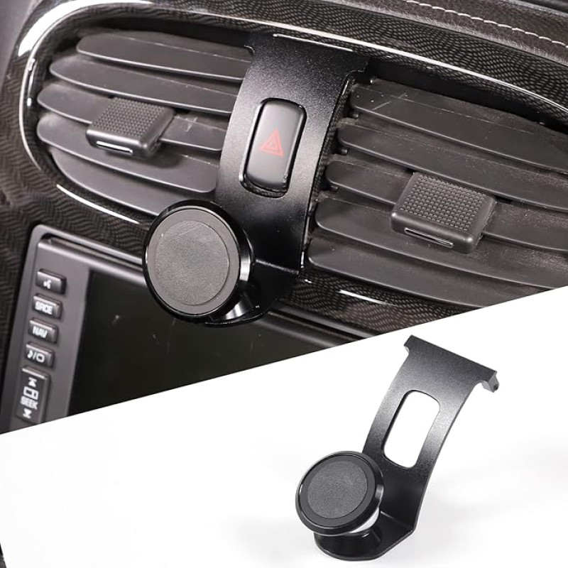 YANER Automobilinis telefono laikiklis, suderinamas su Chevrolet Corvette C6 2005-2013, centrinė konsolė, oro išėjimo anga, 360 laipsnių pasukamas telefono laikiklis, navigacijos laikiklis