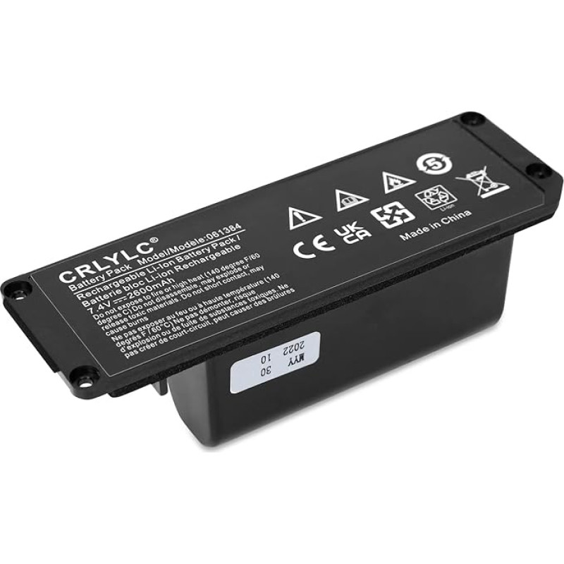 7,4 V 2600 mAh 19,24 Wh 061384 061385 061386 063287 