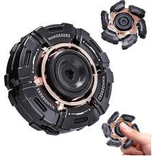 Metal Fidget Spinner for Adults - Folding Twist Open Arm Design Anti-Stress Toy for Anxiety & ADHD, EDC Fidget Toy, Popular on Social Media, Trend Gift