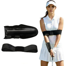Set of 2 golf training aids, golf swing trainer with wrist rail, improve your golf swing, ideal for beginners and advanced users