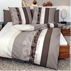 Janine Patalynė Flannelette Brown Dydis 135 x 200 cm (80 x 80 cm)