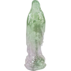 mookaitedecor Šventosios Motinos kristalų akmens rankomis iškalta meldžiasi Mergelės Marijos statula Reiki kristalų namų apdaila religinė dovana Fluoras