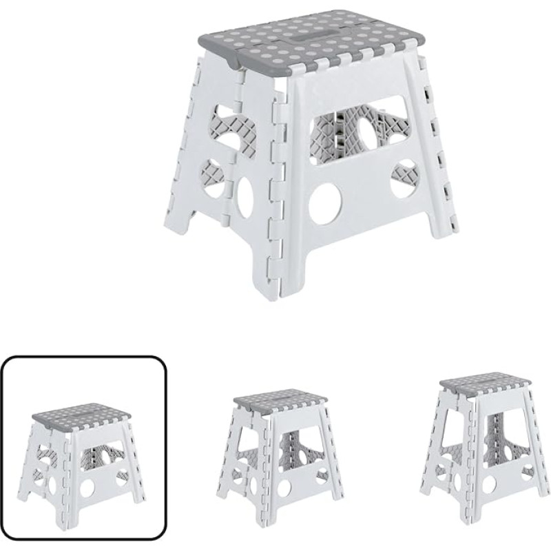 ARREGUI TB-032-GB Maža sulankstoma taburetė | Sulankstoma taburetė vaikams ir suaugusiems | Nešiojama ir sulankstoma sulankstoma taburetė | 150 kg keliamoji galia | Taburetė virtuvėje, vonios kambaryje, stovyklavietėje, sode | 32 cm aukštis |