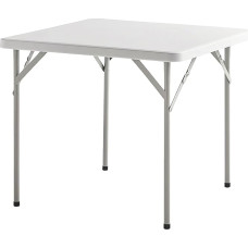Sulankstomas stalas Kvadratinis daugiafunkcinis nešiojamas kietas daugiafunkcinis saugojimo stalas 86 x 86 x 74 cm baltas