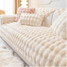 Velvet Sofa Cover 1/2/3/4-Seater Sofa Protector Cover Velvet Sofa Cover Corner Sofa Non-Slip Sofa Throw Plain L formos Sofa Throw Pets Dog Couch Cover Sofa Protector (Spalva: B, Dydis: 110 x 16 cm