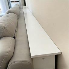 ERRULAN Lentyna už sofos, plonas konsolinis staliukas, už sofos, mediniai sofos staliukai, siauras ilgas, 65 cm aukščio, modernus, siauras prieškambario staliukas (baltas, 31,5 x 7,9 x 25,6 colių/80 x 20 x 65 cm)