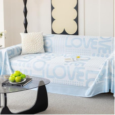 Eisseide Sofa Überzug 2 Sitzer Sofabezug 180x200 cm Sommer Sofaüberwurf Doppelseitige Sofa Cover Couch Überwurf Geeignet für L Form U Form und Ecksofas
