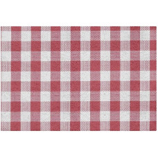 Stoff-Tischsets, plaunami Tischsets für Esstisch, 6er-Set,Rosa Gitter Plaid Gitter Karo
