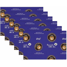Stoff-Tischsets, waschbare Tischsets für Esstisch, 6er-Set,karikaturtier romantischer liebesbär
