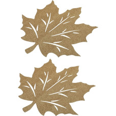 Toyvian 2 Stück Matten Platzieren Danksagung Thanksgiving-Dekorationen Padėkos dienos stalo kilimėliai Speisedekoration Golden