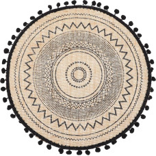 CLISPEED Dekoratives Beige Stoff Platzset 40cm mit Wärmeisolierender Funktion und Kratzschutz für Haushalt im Natürlichen und Eleganten Stil