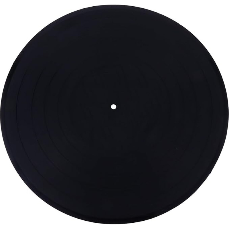 Vinyl Schallplatten Untersetzer Einfaches Platzset Retro aus Grünem Silikon Hitzeisolierend und Elastisch im Vintage Design für Küche und Zuhause