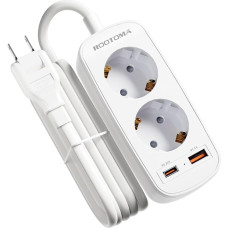 Japonijos kelioninis adapteris su PD20W USB greituoju įkrovikliu, Japonijos kištukinis lizdas, 2 krypčių kištukinis lizdas Japonijoje, Panamoje, Tailande, Vietname, Taivane, 1,5 m ilgio laidas, A tipo