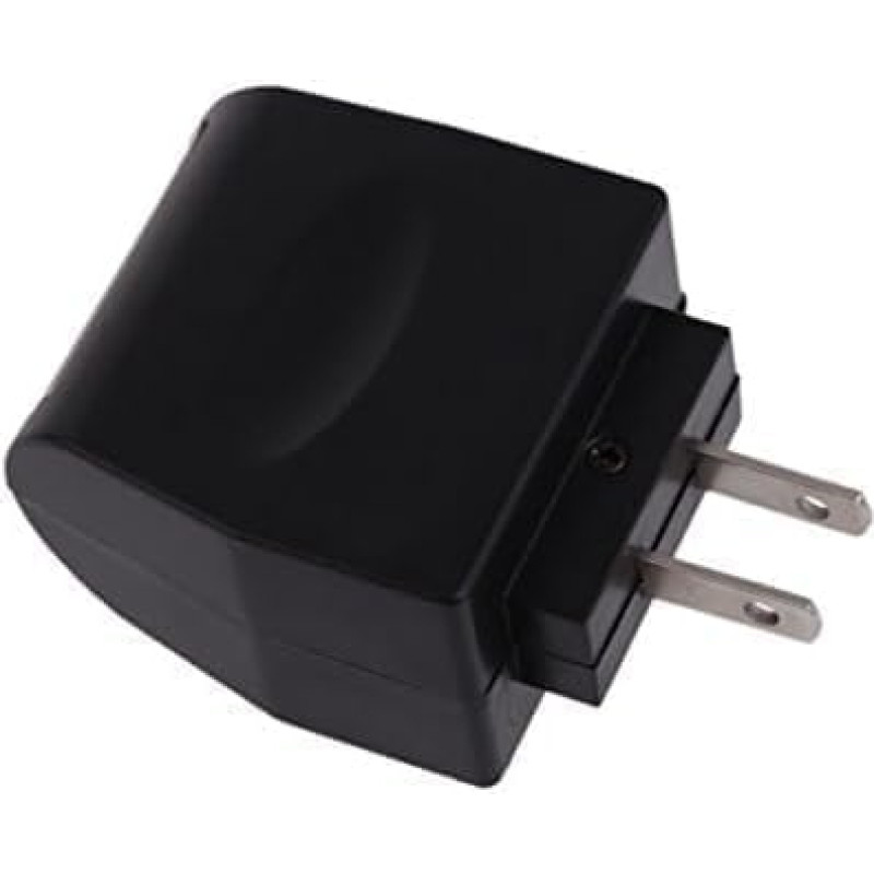 Juodas kintamosios srovės nuolatinės srovės keitiklis maitinimo šaltinis iš kintamosios srovės 110V - 220V į nuolatinės srovės 12 V automobilinį maitinimo šaltinį Automobilių maitinimo priedai