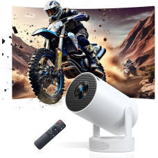 Išmanusis mini projektorius, patobulintas Hi-Fi mini projektorius su 4K 1080P palaikymu, 300 ANSI liumenų, WIFI6, 
