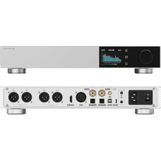 TOPPING D900 Hi-Res DAC Preamplifier - Self-Developed PSRM Module BT 5.1 Support LDAC 10 Band PEQ Aurora UI with Remote Control (Silver)