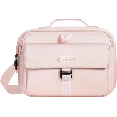 MOSISO fotoaparato krepšys per petį Crossbody Sling rankinė, DSLR/SLR/Mirrorless Compact Paminkštinta fotografijos rankinė su apsauga nuo lietaus, suderinama su Canon/Nikon/Sony fotoaparatu, objektyvu, rožinė