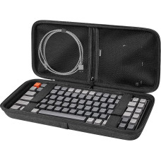 Linkidea Hartschalen-Reiseetui für 75%-Tastaturen, 84-Tastaturen-Tragetasche, Schutzhülle, kompatibel mit EPOMAKER x Aula F75, AULA F75 Pro / F75 75%, Keychron K2
