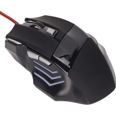 RGB Gaming Mouse with USB Cable, 3200 DPI, Ergonomic Optimized Gaming Mouse with Backlight, USB Wired Gaming Mouse for Windows PC Laptop Gamer Designer, Plug and Play