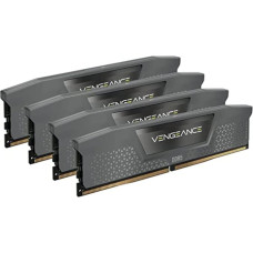 CORSAIR VENGEANCE DDR5 RAM 64GB (4x16GB) iki 5600MHz CL36 AMD EXPO Intel XMP 3.0 staliniams kompiuteriams skirta atmintis - pilka (CMK64GX5M4B5600Z36)