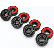 608 2RS Hybrid-Keramik-Kugellager, schwarz, 8 x 22 x 7 mm, für Skateboard, Inlineskater, 1 Stück