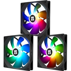 TR TL-C14C-S High Performance Cooler 1500RPM 4 Pin PWM CPU Fan with S-FDB Bearings 3 Packs (140mm, ARGB)