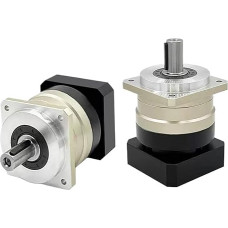 Getriebegetriebe für Nema 17 23 Schrittmotor, Drehzahlminderer für Flansch Servo 40-180 mm (PLM140 42mm Input,Speed Ratio 4 to 1)