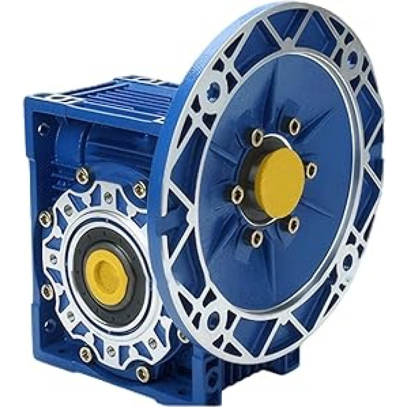 NMRV075 Schneckengetriebe-Drehzahlminderer 100B5 Flansch mit 28 mm Eingangswelle 28 mm Ausgangsbohrung Schmierung (santykis 15:1)