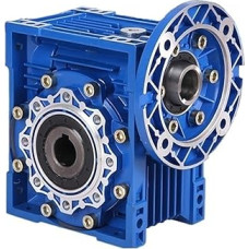 GTPBAO NMRV063 Schneckengetriebe-Drehzahlminderer 90B14 Flansch mit 24 mm Eingangswelle 25 mm Ausgangsbohrung Reduzierwelle (santykis 80:1)