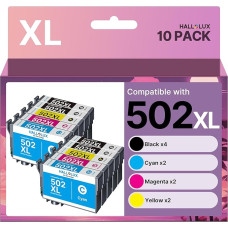 HALLOLUX 502 XL 502XL spausdintuvo kasetės, skirtos 