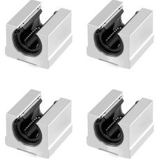 4 vnt SBR10UU SBR12UU SBR16UU SBR10LUU SBR12LUU Linijinis guolis 10 mm 12 mm Linijinis slankiklis