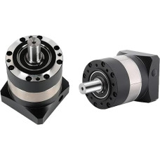 Planetengetriebe mit rundem Flansch, hohe Präzision, 40/60/90 mm, Reduktionsverhältnis Motor 5:1-100:1, Spiel ≤ 7-12 Arcmin für 200 W-1 kW (Lila, Geschwindigkeitsverhältnis 25 to 1)