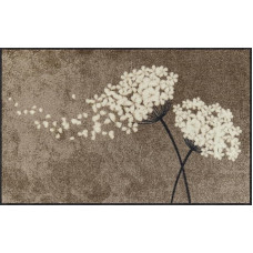 Salonloewe Durų kilimėlis plaunamas Wishfull Blossom Taupe 75 x 120 cm bėgikas Dirt Trapper Rug Entrance Mat Flowers
