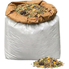 Gemischtes Kaninchenfutter 20 kg - Komplettes Tagesfutter für Kaninchen mit Getreide, Samen, Grasbrocken, Johannisbrot & 15 natürlichen Zutaten - Großpackung niederländische Qualität